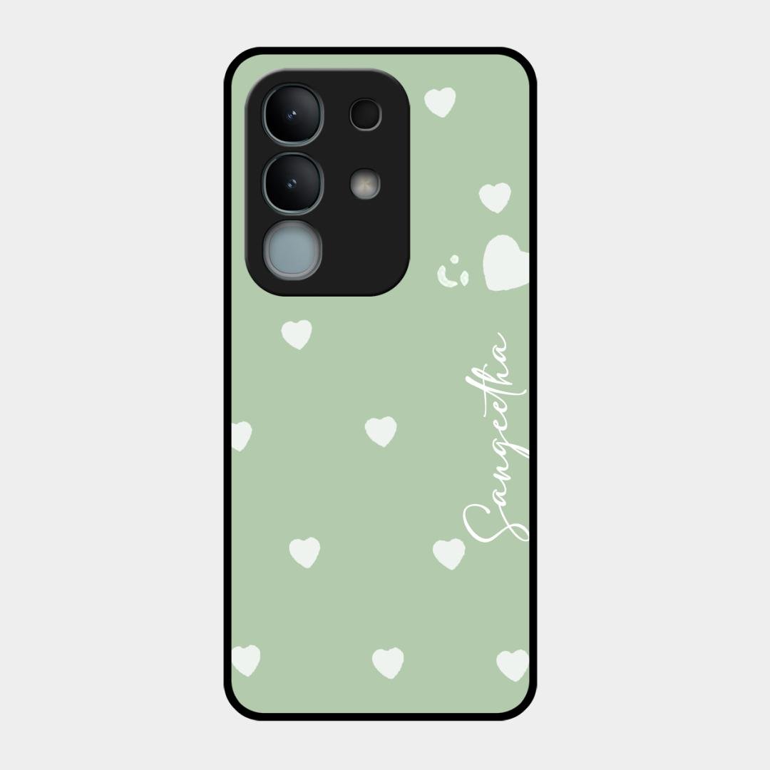 Be Loved Customized Glass Case Cover Mint Green For iQOO Z10x 5G