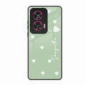 Be Loved Customized Glass Case Cover Mint Green For Motorola Edge 50 Fusion 5G