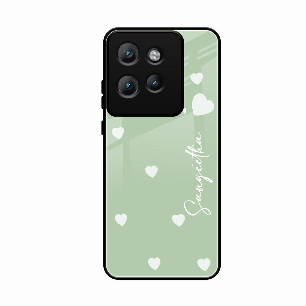 Be Loved Customized Glass Case Cover Mint Green For Motorola Edge 50