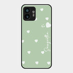 Be Loved Customized Glass Case Cover Mint Green For Nothing Phone 2