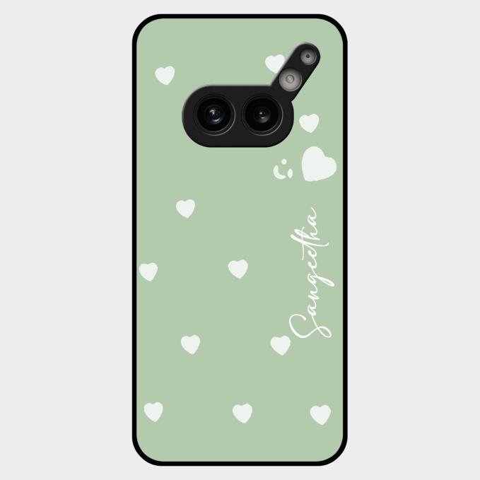 Be Loved Customized Glass Case Cover Mint Green For Nothing Phone 2A Plus