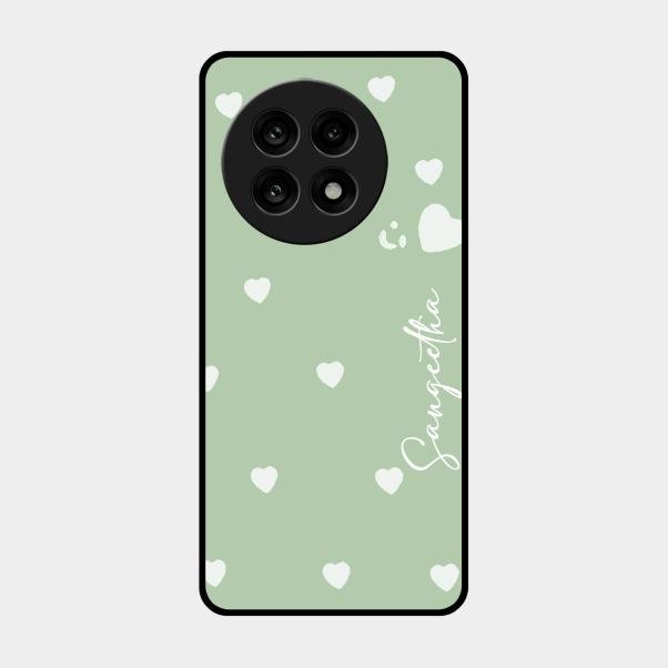 Be Loved Customized Glass Case Cover Mint Green For Oneplus 13R 5G