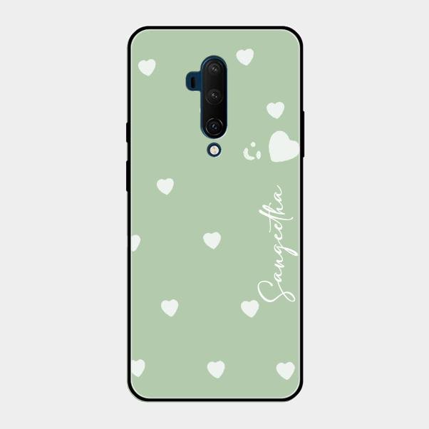 Be Loved Customized Glass Case Cover Mint Green For Oneplus 7T Pro