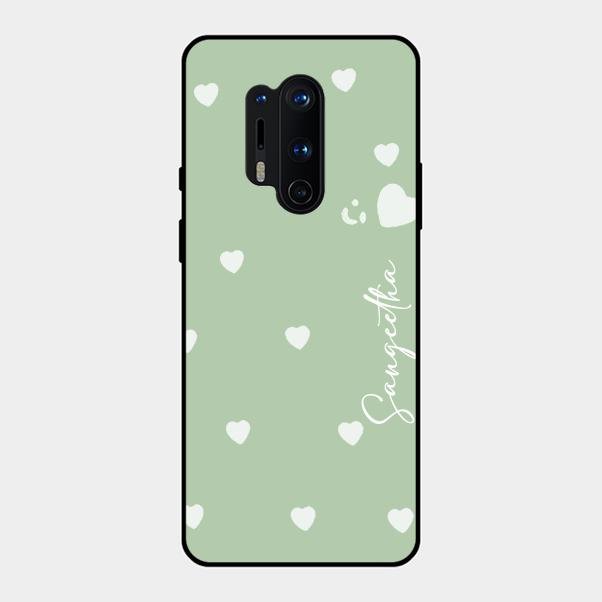 Be Loved Customized Glass Case Cover Mint Green For Oneplus 8 Pro