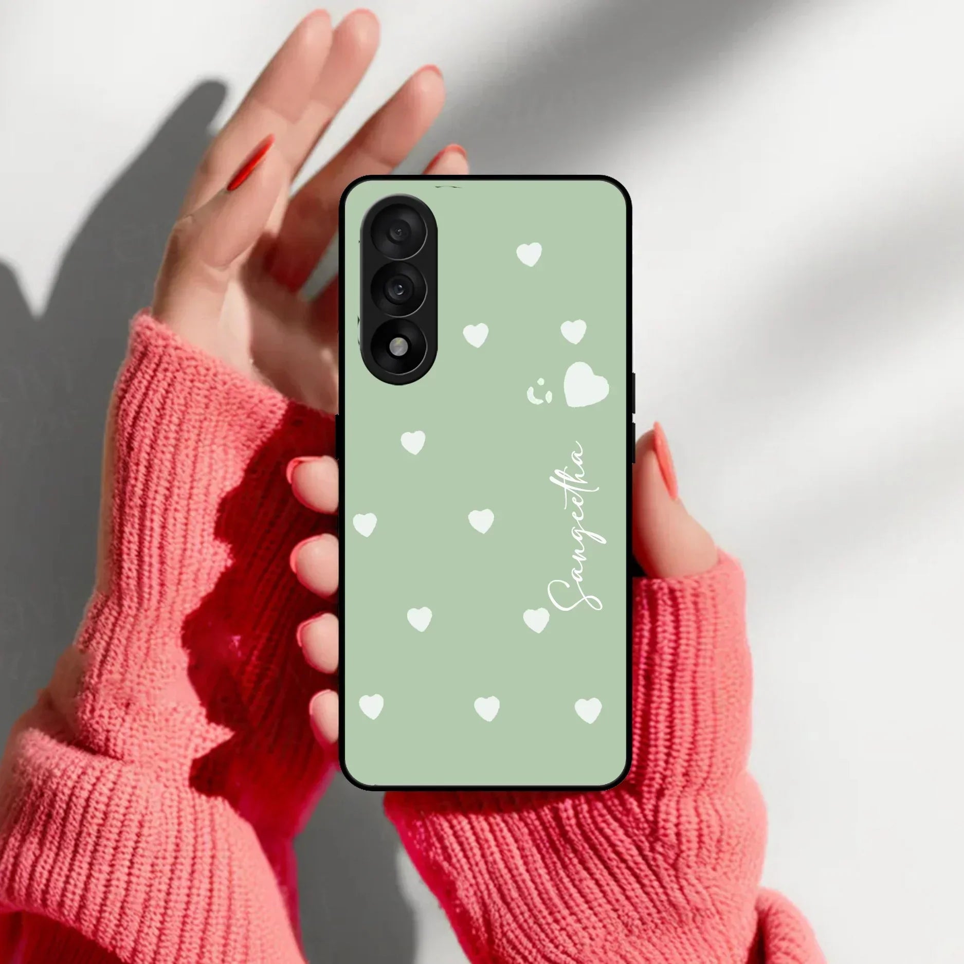 Be Loved Customized Glass Case Cover Mint Green For Oneplus - ShopOnCliQ