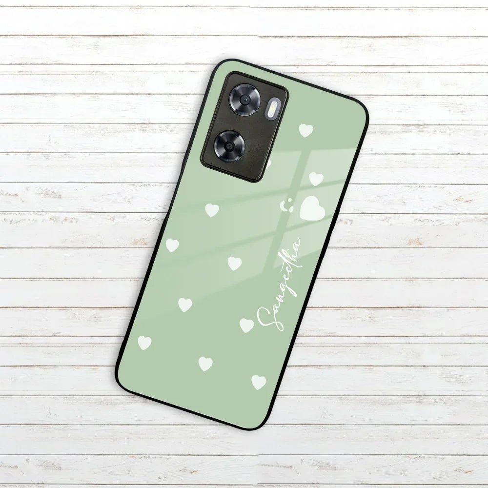 Be Loved Customized Glass Case Cover Mint Green For Oppo - ShopOnCliQ