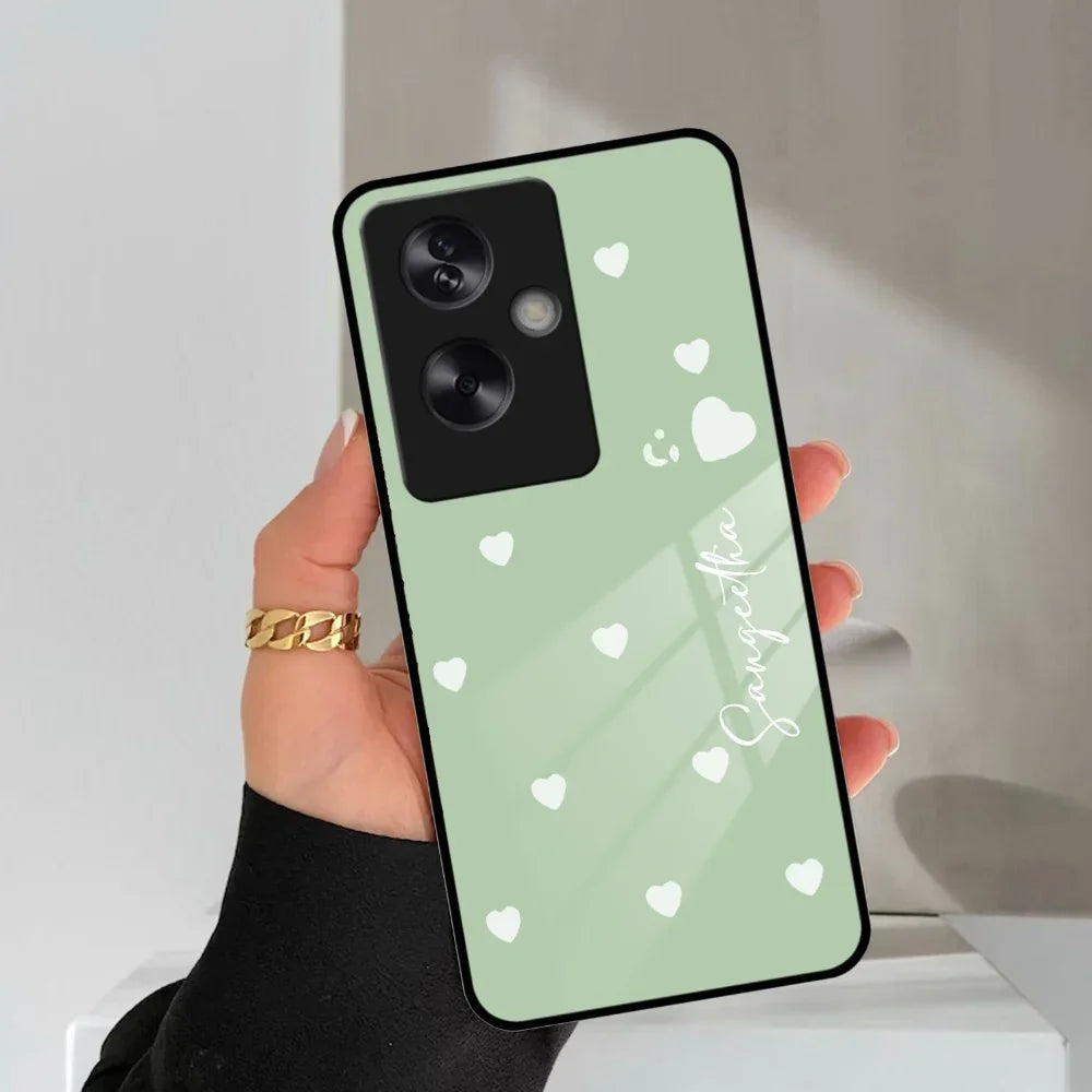 Be Loved Customized Glass Case Cover Mint Green For Oppo - ShopOnCliQ