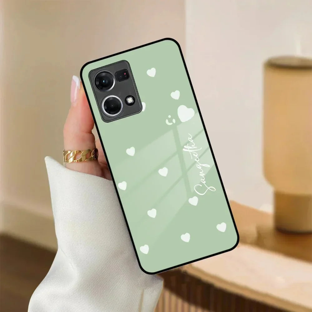 Be Loved Customized Glass Case Cover Mint Green For Oppo - ShopOnCliQ