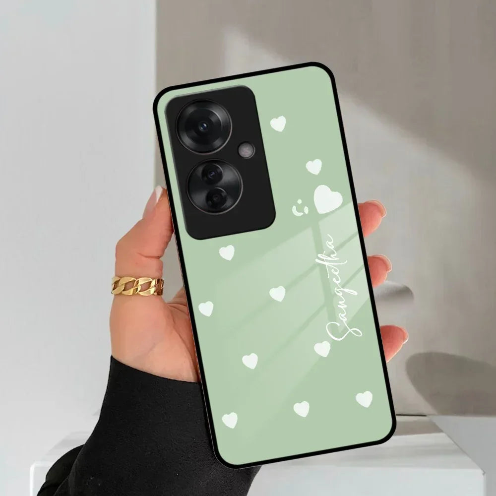 Be Loved Customized Glass Case Cover Mint Green For Oppo - ShopOnCliQ