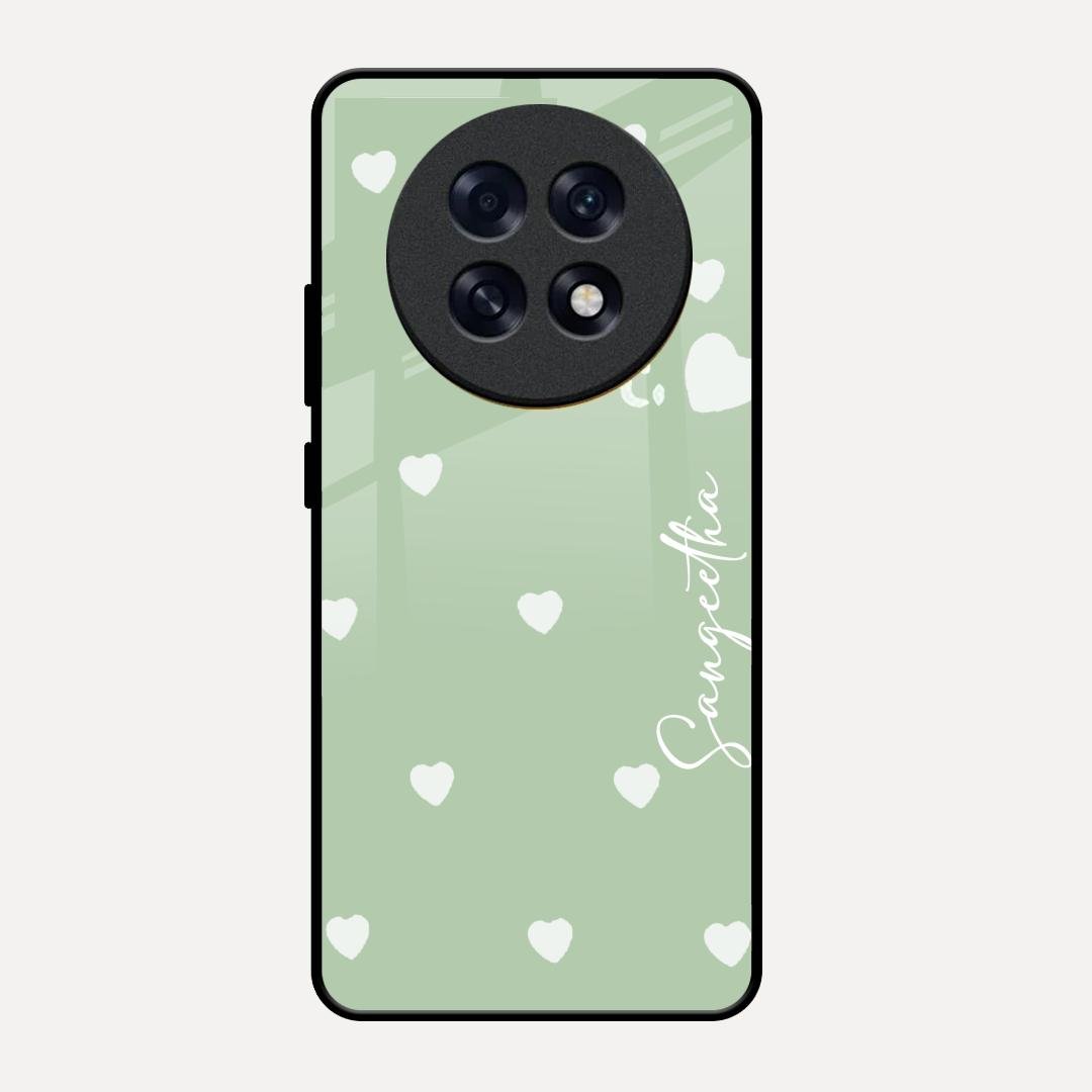Be Loved Customized Glass Case Cover Mint Green For Oppo F31 Pro Plus 5G