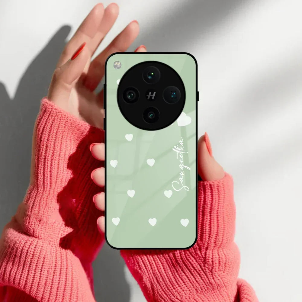 Be Loved Customized Glass Case Cover Mint Green For Oppo - ShopOnCliQ