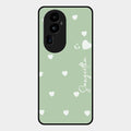 Be Loved Customized Glass Case Cover Mint Green For Oppo Reno 10 Pro Plus 5G