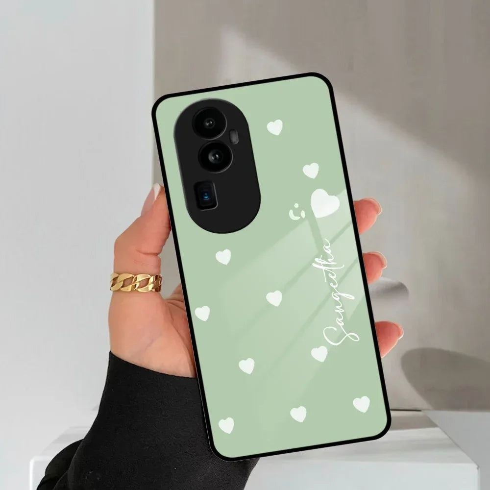 Be Loved Customized Glass Case Cover Mint Green For Oppo - ShopOnCliQ