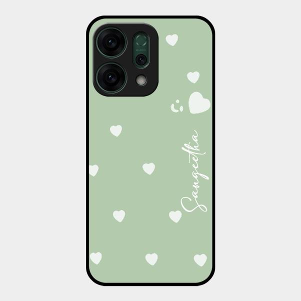 Be Loved Customized Glass Case Cover Mint Green For Oppo Reno 14 5G