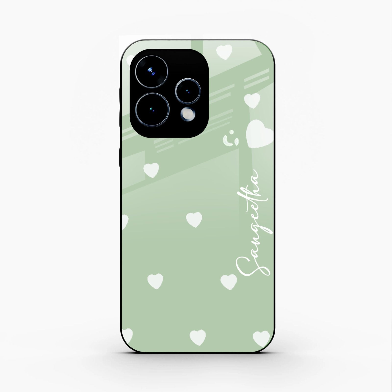 Be Loved Customized Glass Case Cover Mint Green For Oppo Reno 15 5G