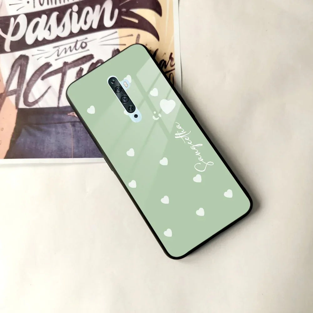 Be Loved Customized Glass Case Cover Mint Green For Oppo - ShopOnCliQ