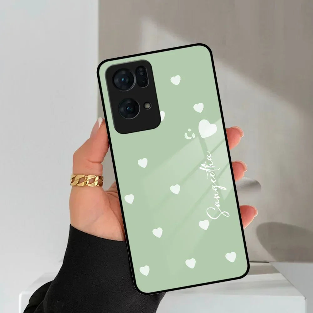 Be Loved Customized Glass Case Cover Mint Green For Oppo - ShopOnCliQ