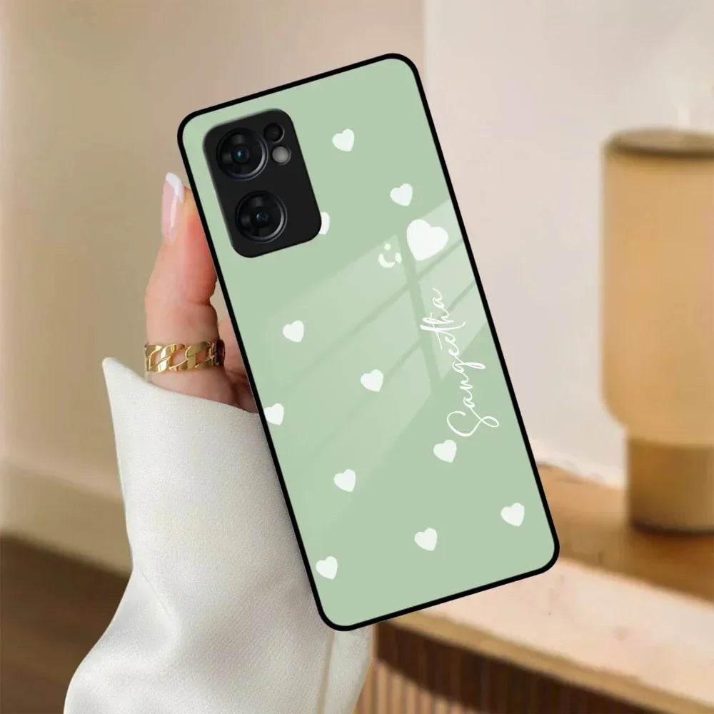 Be Loved Customized Glass Case Cover Mint Green For Oppo - ShopOnCliQ