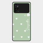 Be Loved Customized Glass Case Cover Mint Green For Poco X4 Pro 5G