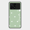 Be Loved Customized Glass Case Cover Mint Green For Poco X6 Pro 5G