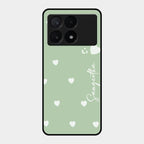Be Loved Customized Glass Case Cover Mint Green For Poco X6 Pro 5G