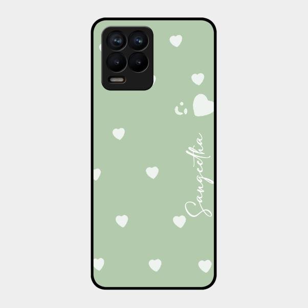 Be Loved Customized Glass Case Cover Mint Green For Realme 8 Pro
