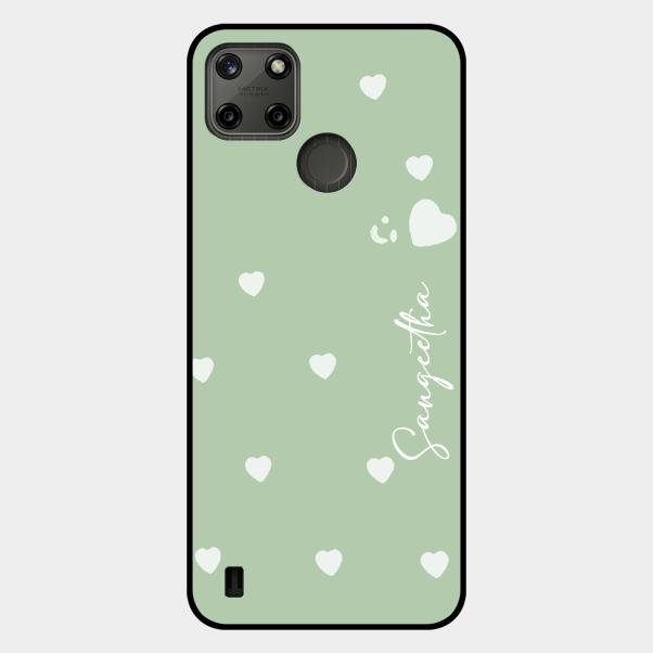 Be Loved Customized Glass Case Cover Mint Green For Realme C25Y