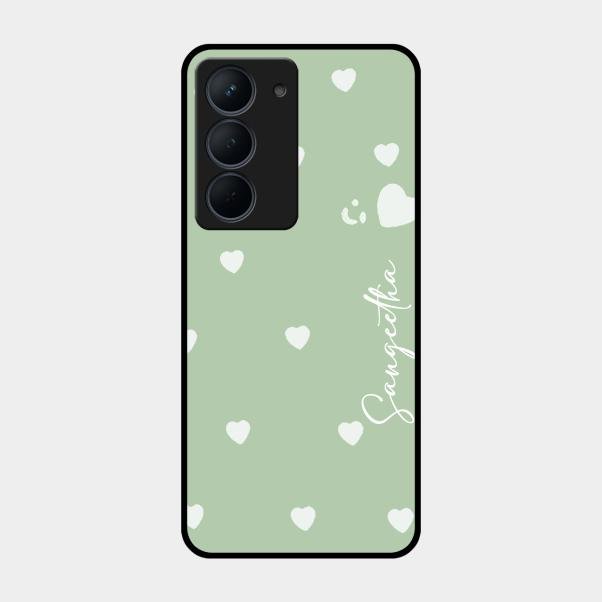 Be Loved Customized Glass Case Cover Mint Green For Realme Narzo 80X 5G