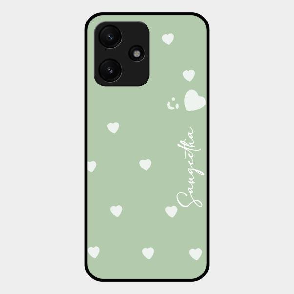 Be Loved Customized Glass Case Cover Mint Green For Redmi 12 5G