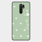 Be Loved Customized Glass Case Cover Mint Green For Redmi 9 Prime