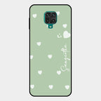 Be Loved Customized Glass Case Cover Mint Green For Redmi Note 10 Lite