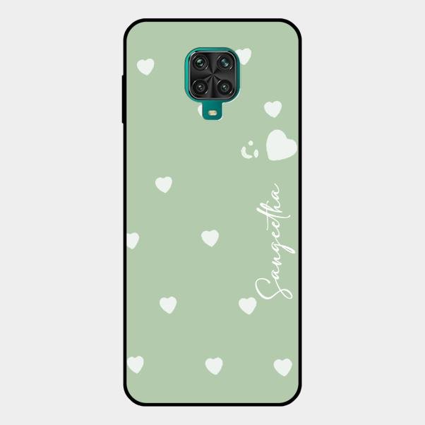 Be Loved Customized Glass Case Cover Mint Green For Redmi Note 10 Lite