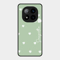 Be Loved Customized Glass Case Cover Mint Green For Redmi Note 14 Pro Plus 5G
