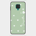 Be Loved Customized Glass Case Cover Mint Green For Redmi Note 9 Pro