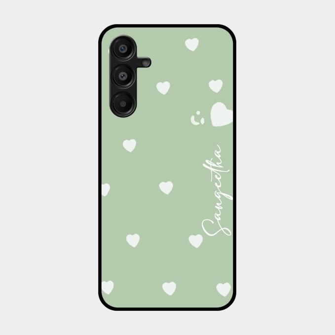 Be Loved Customized Glass Case Cover Mint Green For Samsung Galaxy A16 5G