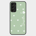 Be Loved Customized Glass Case Cover Mint Green For Samsung Galaxy A34 5G