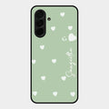 Be Loved Customized Glass Case Cover Mint Green For Samsung Galaxy A36 5G