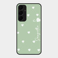 Be Loved Customized Glass Case Cover Mint Green For Samsung Galaxy A55 5G
