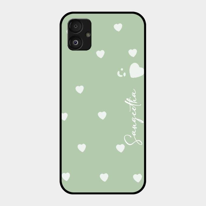 Be Loved Customized Glass Case Cover Mint Green For Samsung Galaxy F14 5G