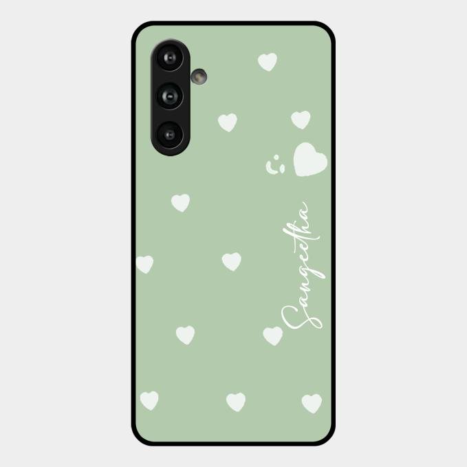 Be Loved Customized Glass Case Cover Mint Green For Samsung Galaxy F54 5G