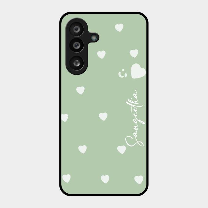 Be Loved Customized Glass Case Cover Mint Green For Samsung Galaxy F55 5G