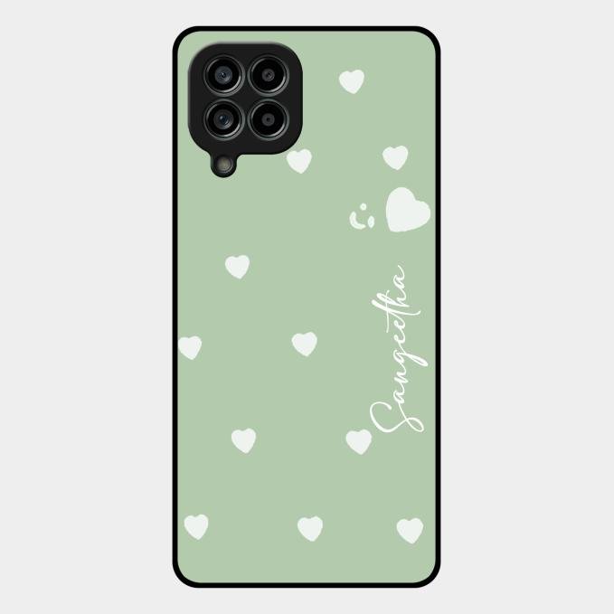 Be Loved Customized Glass Case Cover Mint Green For Samsung Galaxy M53 5G