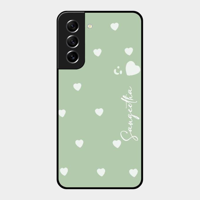 Be Loved Customized Glass Case Cover Mint Green For Samsung Galaxy S21 Fe 5G
