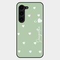 Be Loved Customized Glass Case Cover Mint Green For Samsung Galaxy S23 Plus 5G
