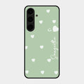 Be Loved Customized Glass Case Cover Mint Green For Samsung Galaxy S24 Plus 5G