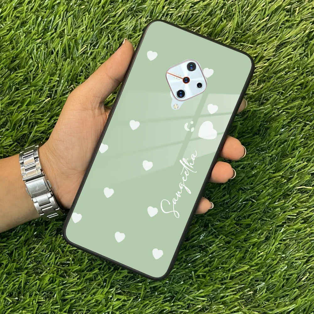 Be Loved Customized Glass Case Cover Mint Green For Vivo - ShopOnCliQ