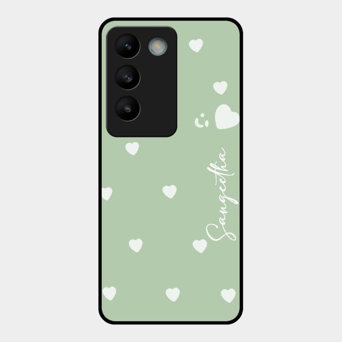 Be Loved Customized Glass Case Cover Mint Green For Vivo T3 5G