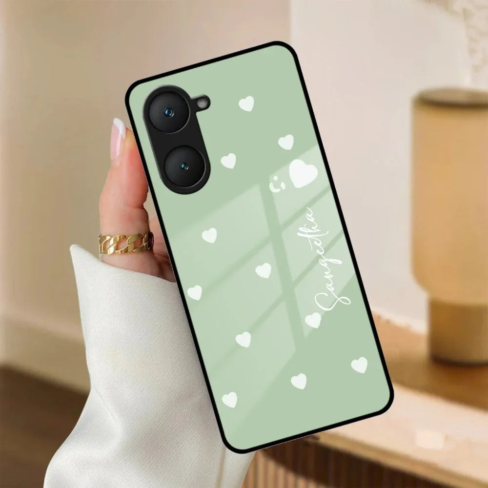 Be Loved Customized Glass Case Cover Mint Green For iQOO - ShopOnCliQ