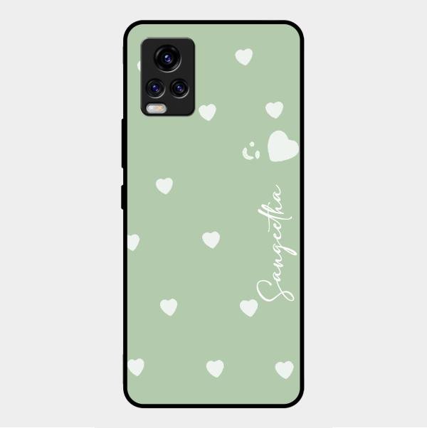 Be Loved Customized Glass Case Cover Mint Green For Vivo V20 2021