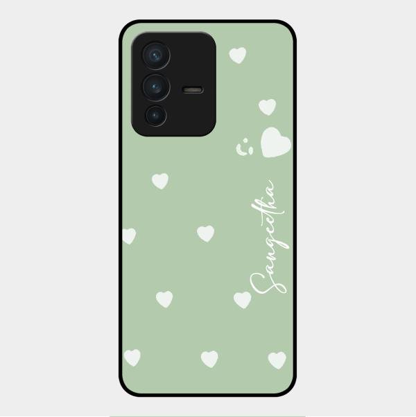 Be Loved Customized Glass Case Cover Mint Green For Vivo V23 5G